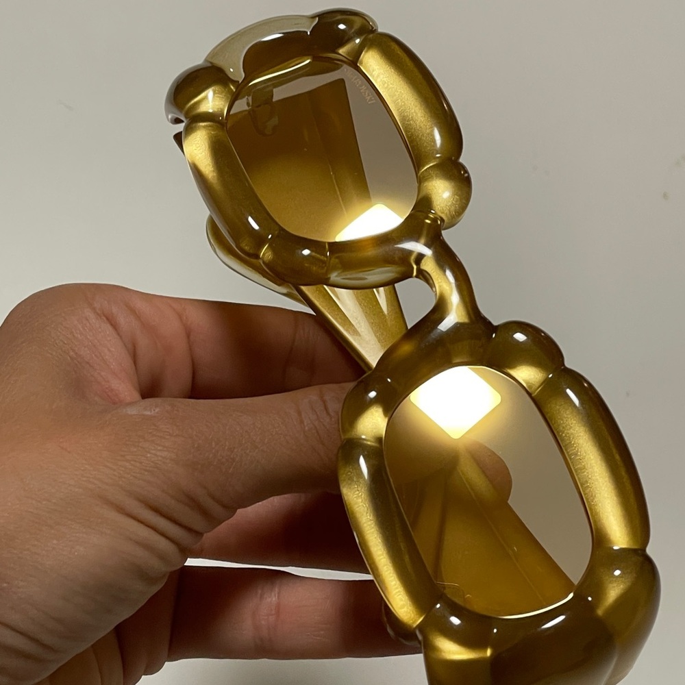 Puffy Golden Swarovski Dulcis Sunglasses